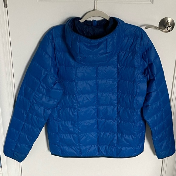 REI Co-op Women's Blue 650 Down Hooded Quilted Puffer Jacket Coat 35392 - Picture 7 of 16